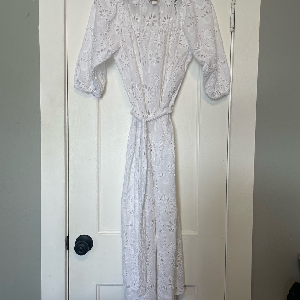 Boss White Floral Lace dress.